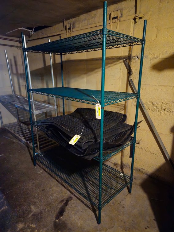 Wire 4 Tier Shelf, 54"x24"x75"