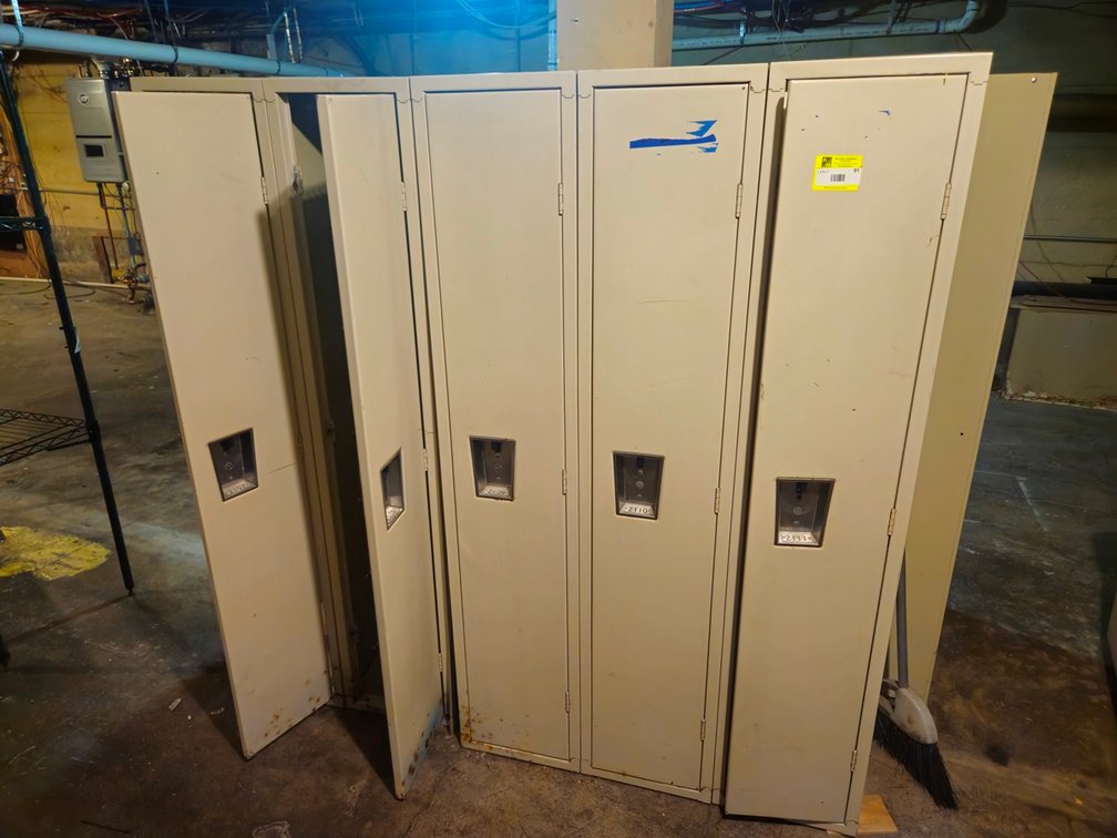 Metal Lockers, 11 Compartments, 12"x15"x60" Each
