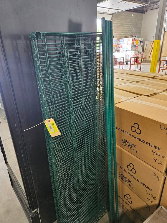 Wire 4 Tier Shelf, 72"x24"x75"