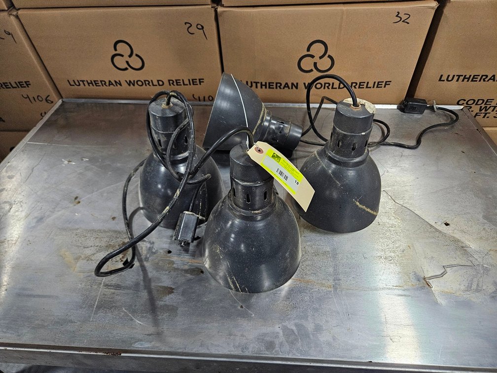 4 Hanging Heat Lamps
