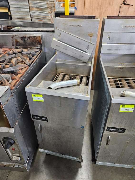 Pitco Frialator Fryer on Wheels, Model 45C, Gas, 15"x30"x46"