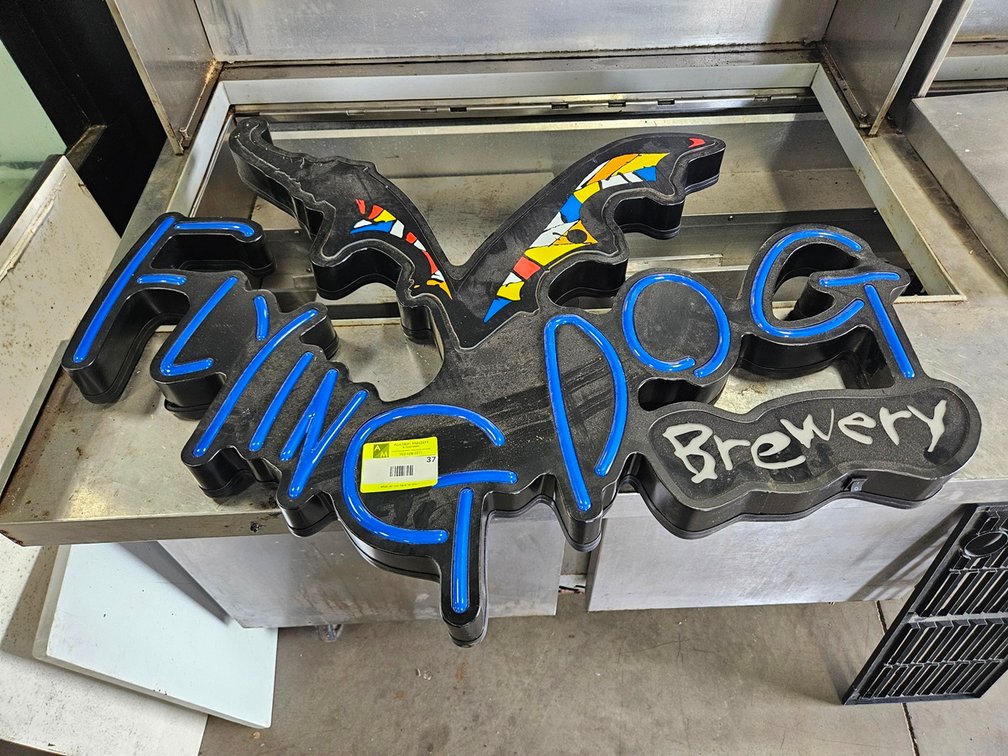 Flying Dog Brewery Lighted Sign, No Power Cord, 35"x24"