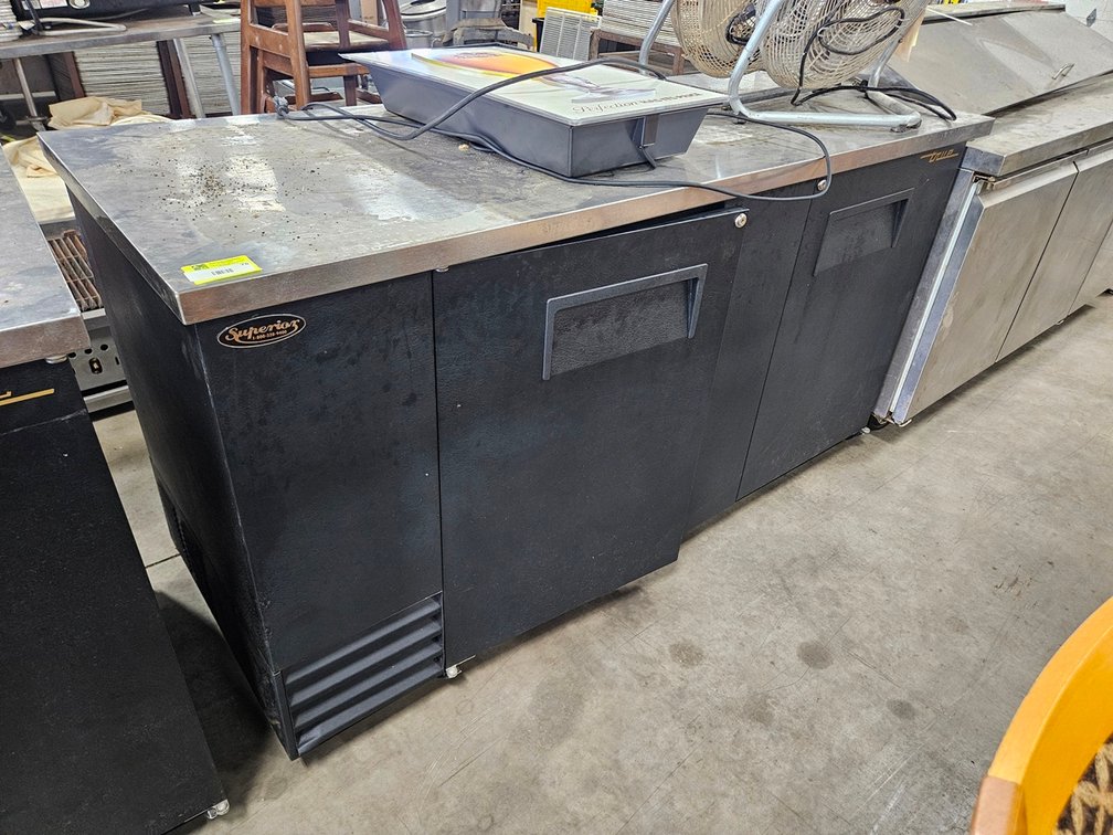 True Backbar Refrigerator with SS Top, Model TBB-3, 115V, 70"x28"x36"