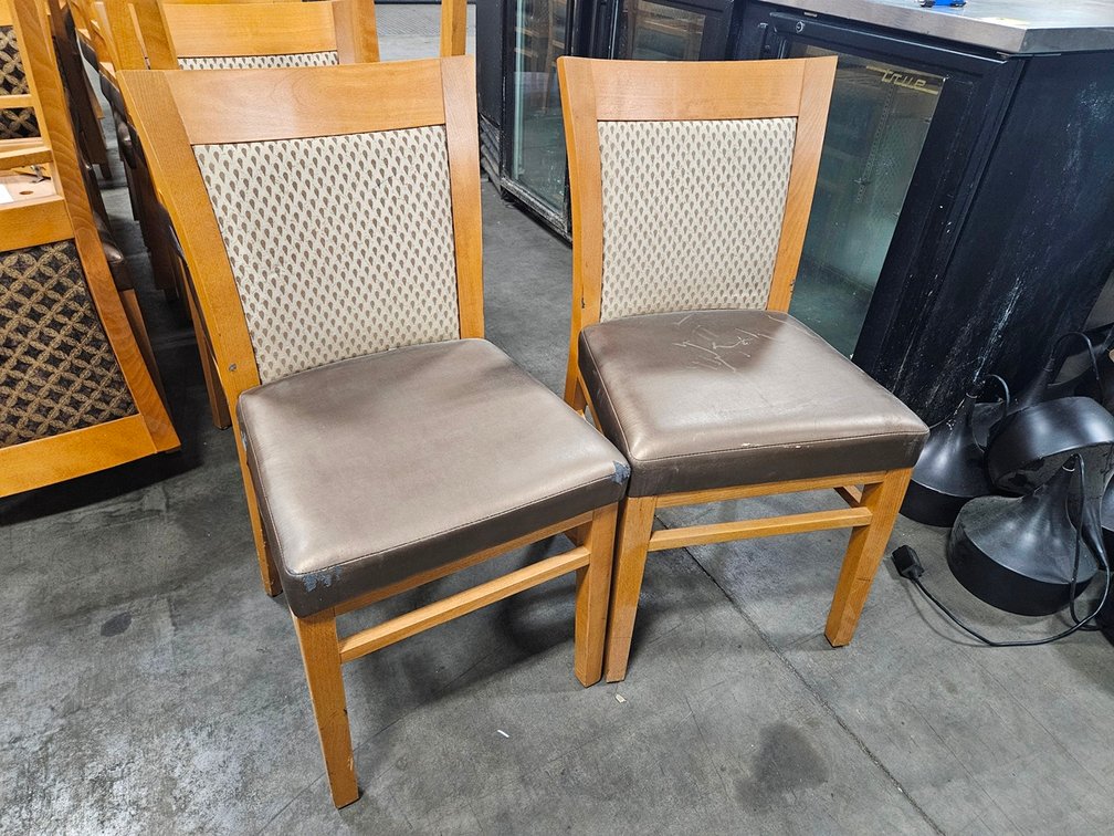 30 Waymar Wood Padded Dining Chairs