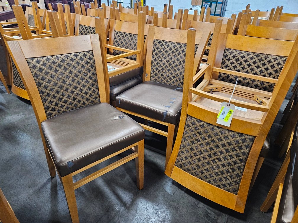 40 Waymar Wood Padded Dining Chairs