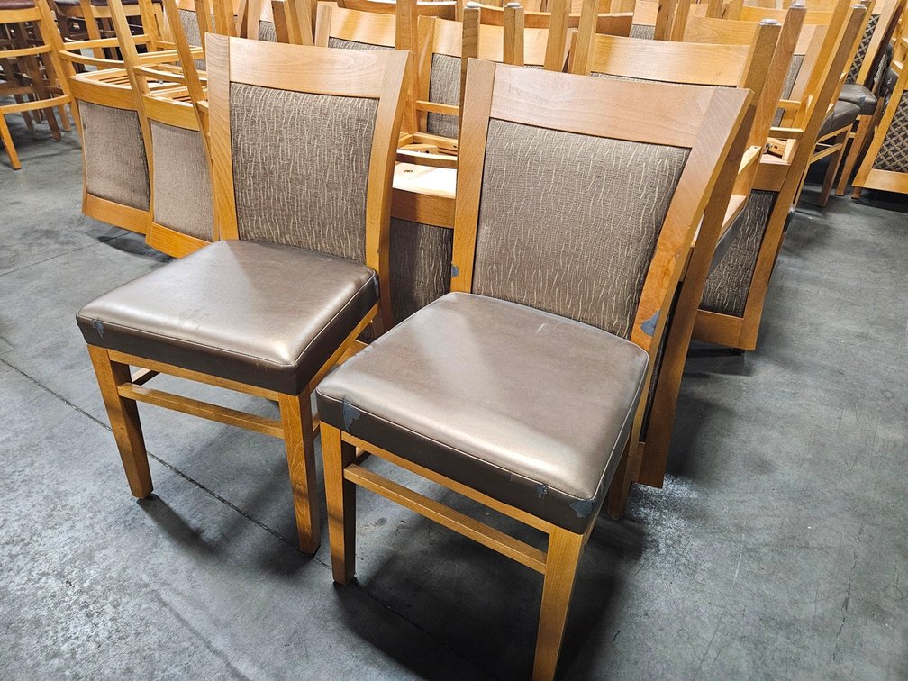 36 Waymar Wood Padded Dining Chairs
