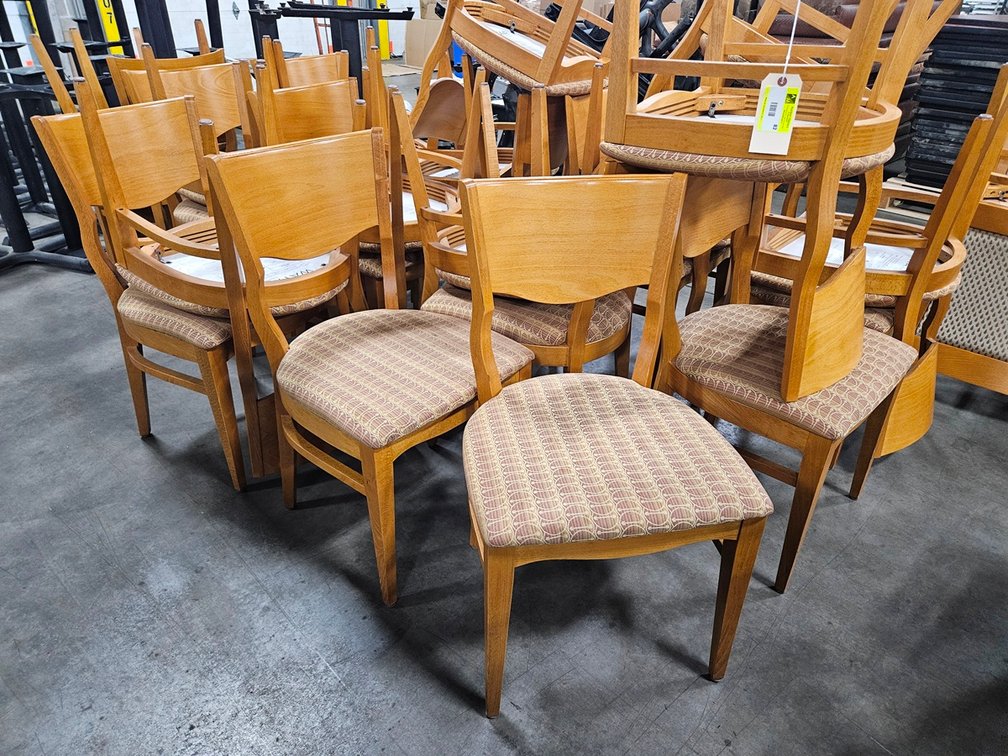 25 Waymar Wood Padded Dining Chairs