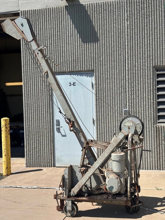 Shop Built Crane, Dual Winches