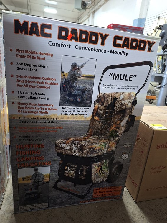Uline Mac Daddy Caddy Mobile Hunting Chair