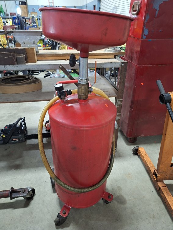 Metal 20 Gallon Portable Drain Tank