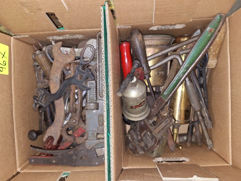 Assorted Hand Tools, Wrenches, Torches