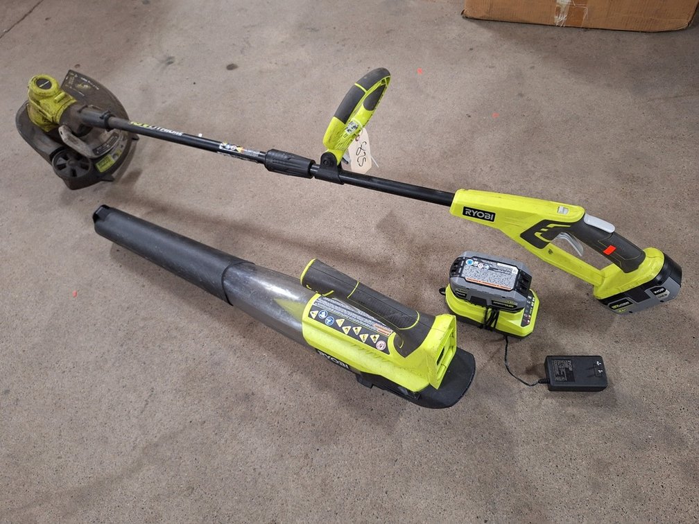Ryobi 18V Weed Whip and 18V Blower