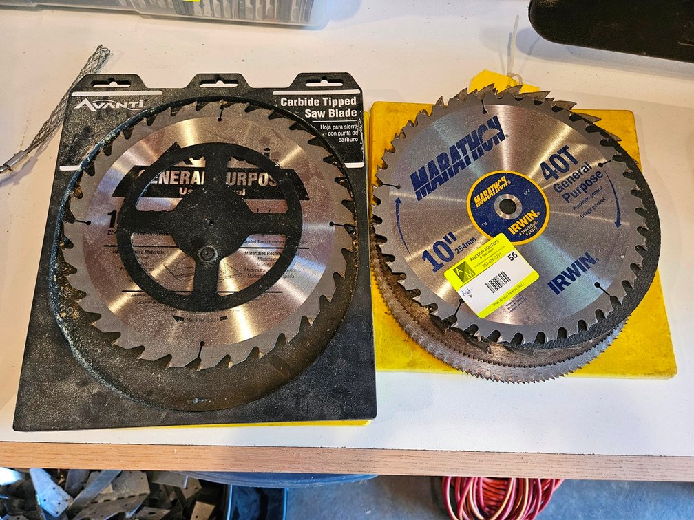 Assorted 10" Saw Blades