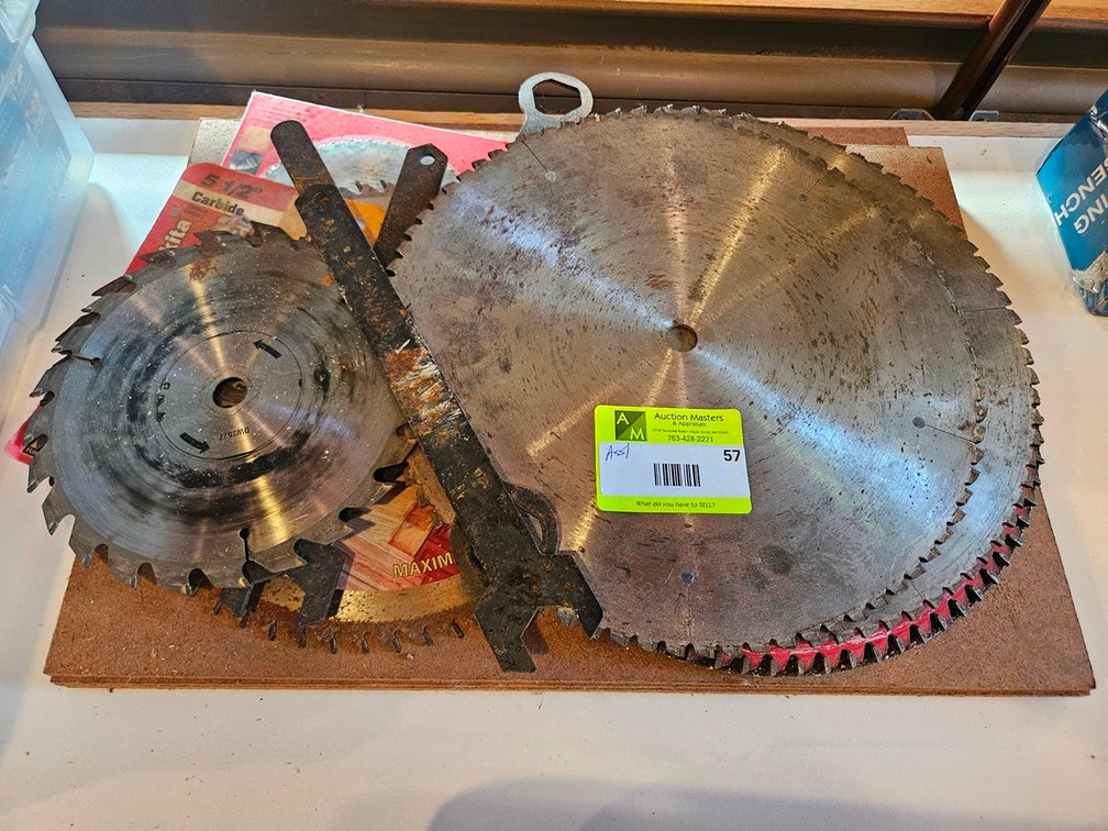 Assorted Saw Blades, 7" to 12"