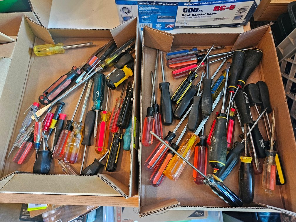2 Boxes Assorted Screwdrivers