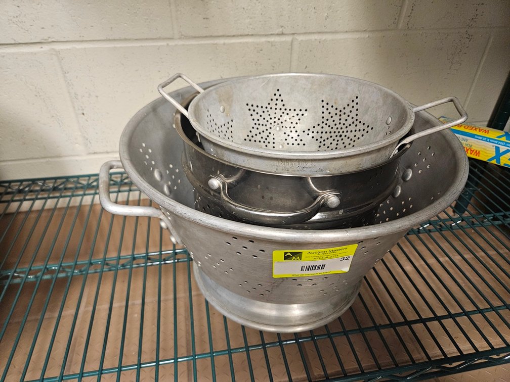 3 Assorted Strainers