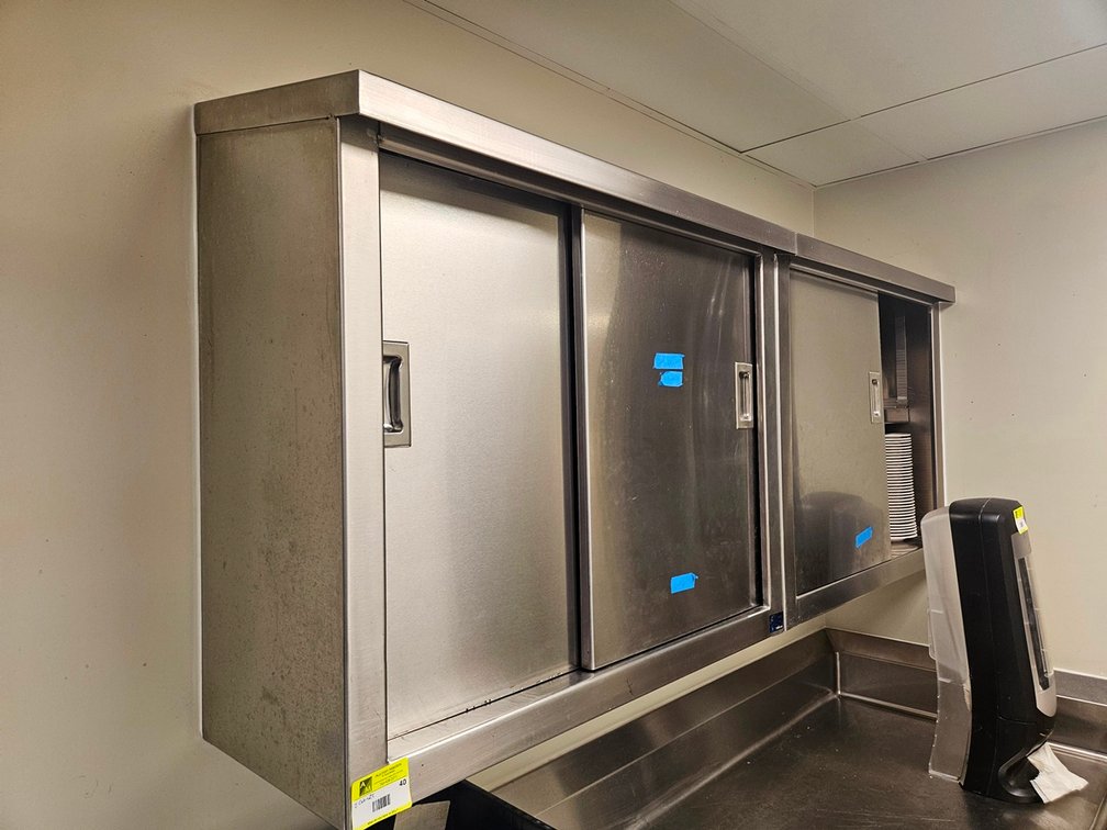 2 SS Wall Cabinets, 36"x14"x32.5" Each