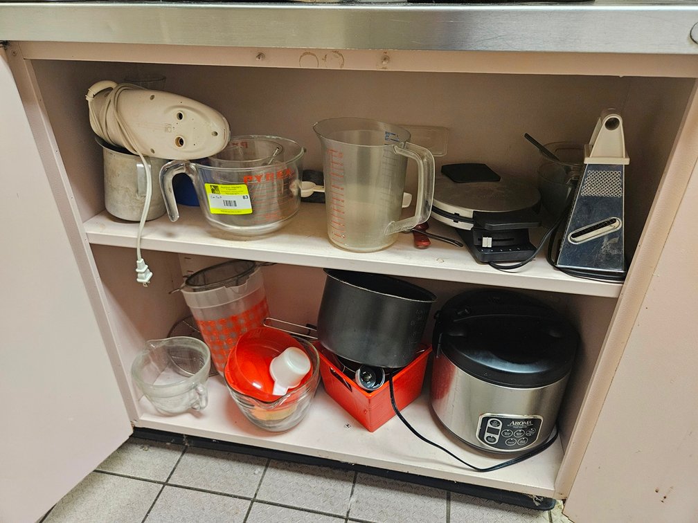 Assorted, Measuring Bins, Waffle Maker, More