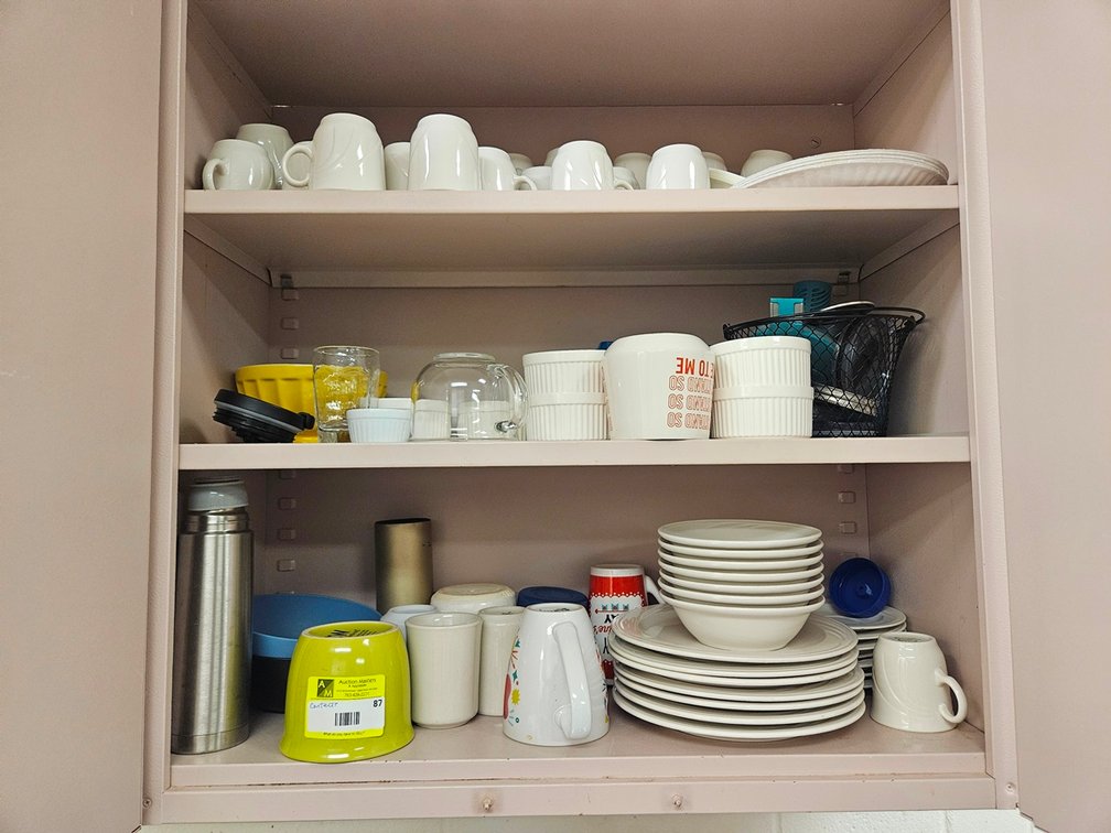 Assorted Coffee Cups, Plates, More