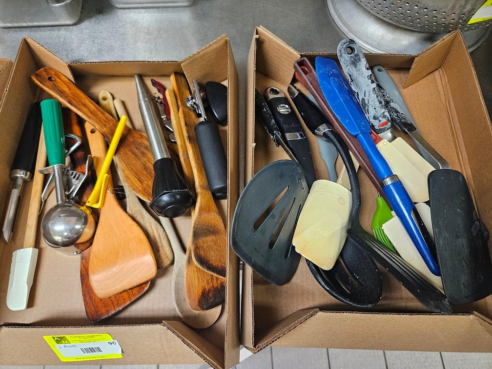 2 Boxes Assorted Kitchen Utensils