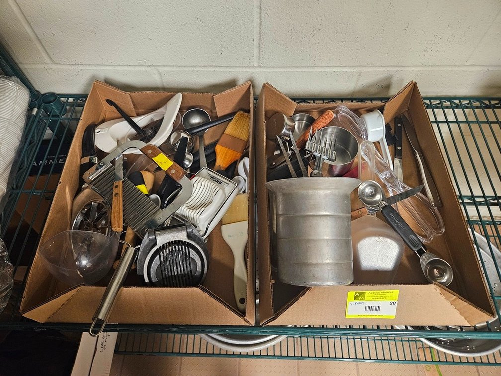 2 Boxes Assorted Kitchen Utensils