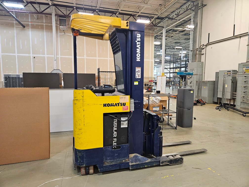 Komatsu Stand-Up Reach Forklift, Model FR15DR-21A, Serial FRD3319963001, 3,000 Lb. Lift, 36V Electric - NO CHARGER