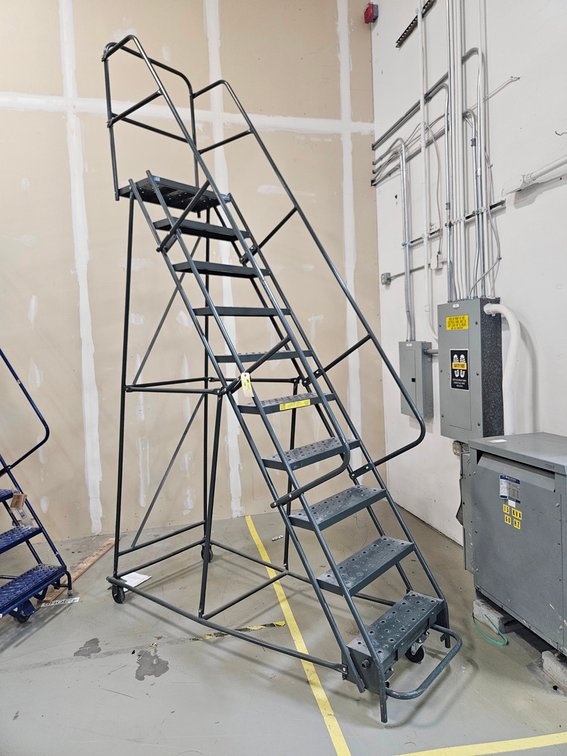 Gillis Rolling Stairs, 98" Top Platform