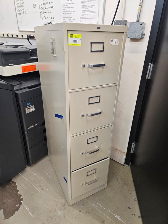 Metal 4 Drawer File Cabinet