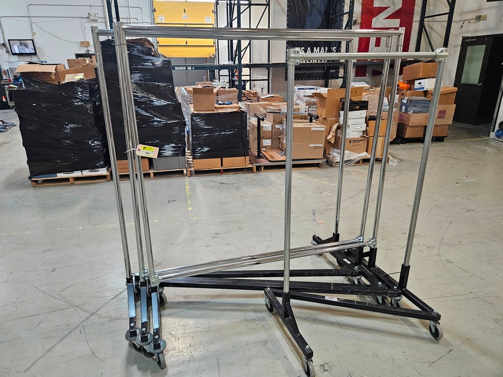 4 Z-Rack Clothing Racks on Wheels, 36" to 64" Wide