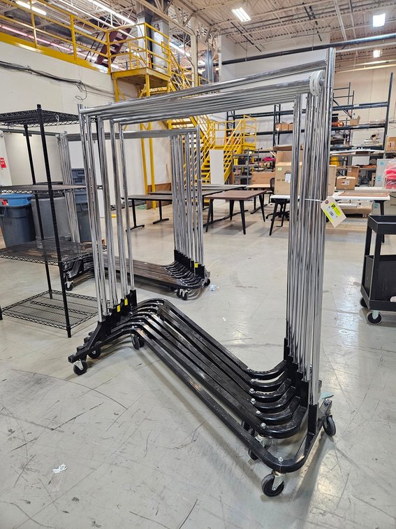 7 Z-Rack Clothing Racks on Wheels, 62" Wide