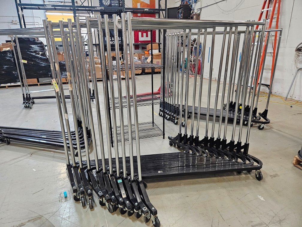 11 Z-Rack Clothing Racks on Wheels, 62" Wide
