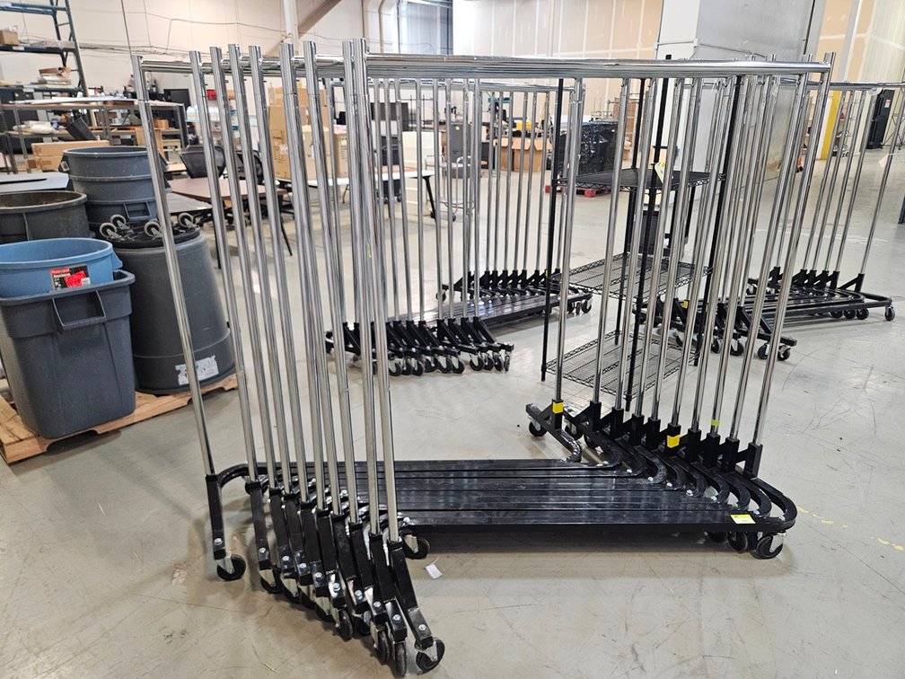 10 Z-Rack Clothing Racks on Wheels, 62" Wide