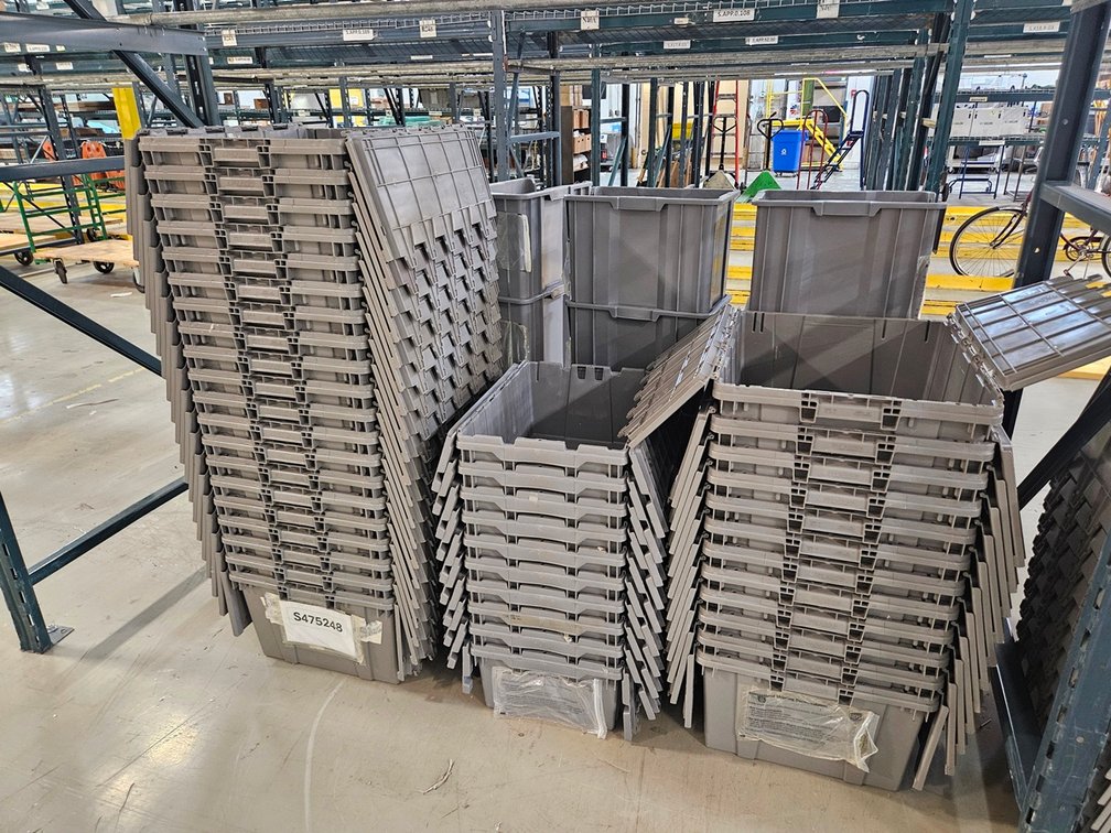 Approx. 54 Assorted Poly Bins