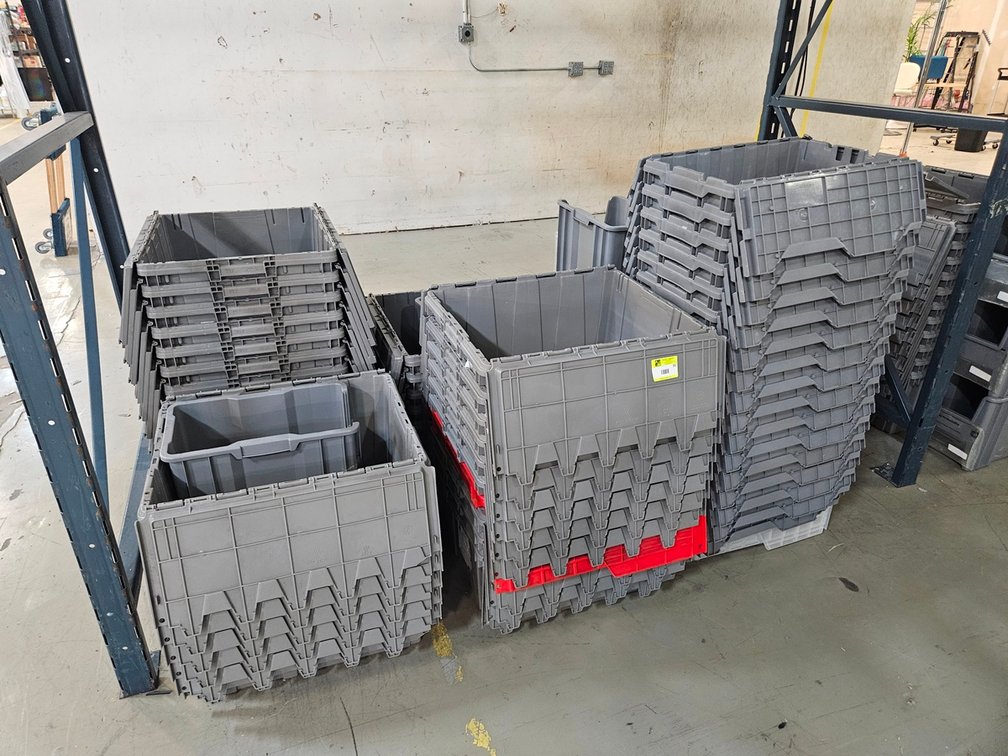 Approx. 70 Assorted Poly Bins