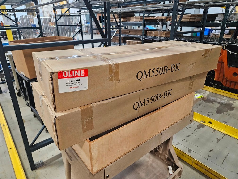 2 Boxes U-Line Carrier Posts, Model H-3736BL