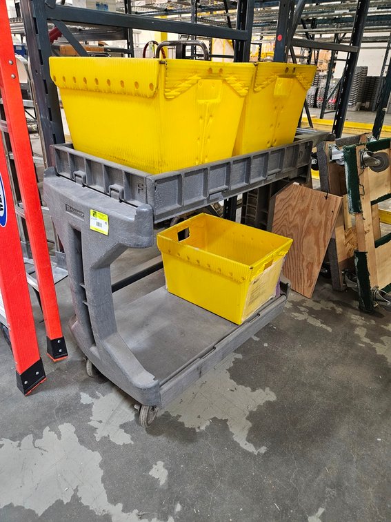 Poly Shop Cart 32"x18" with Contents