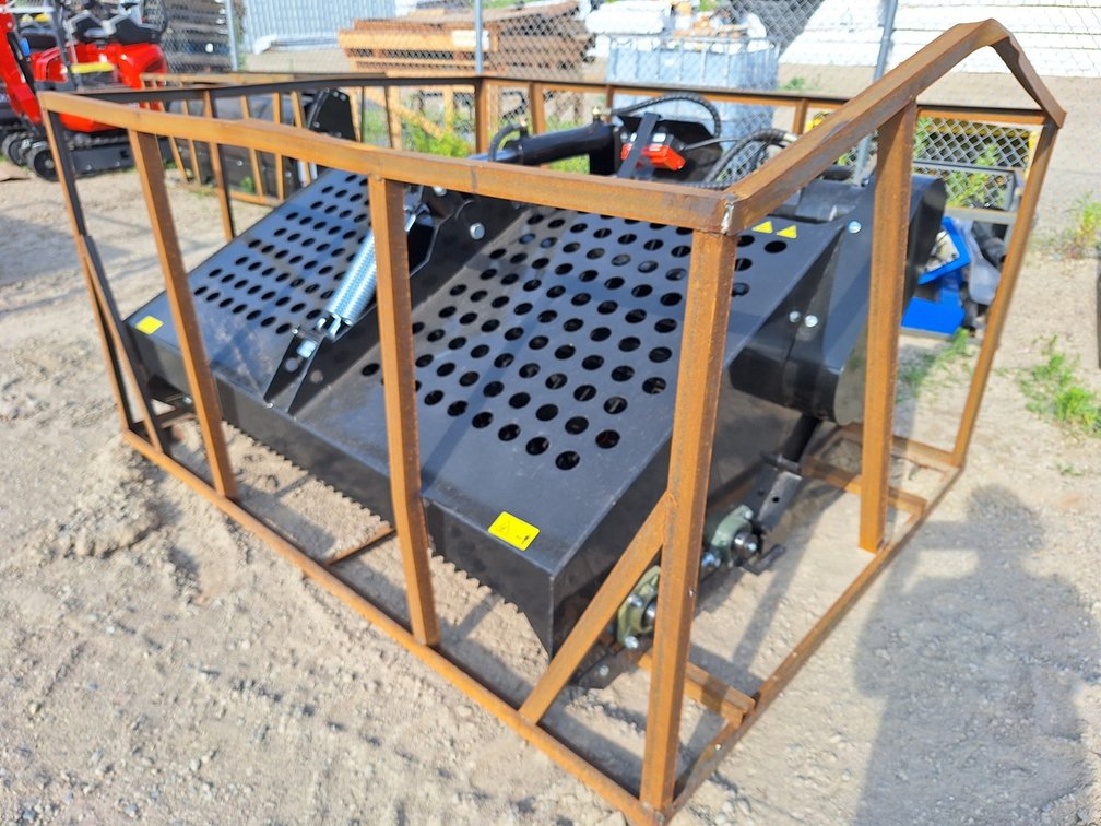 2025 Topcat Skid Steer Landscape Rake, Model ECSSLR72, Serial ECSSLR7225051001E, Quick Attach, Hydraulic Drive, 14-20MPa Working Pressure, 456 Teeth, 1,929lbs., Unused