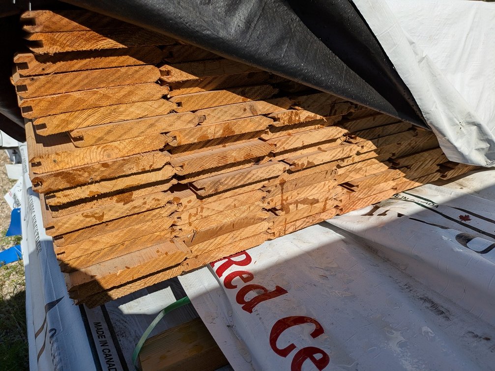Western Red Cedar, Utility Thick Butt Bevel, Kiln Dried, 1 x 6, 176 Linear Feet, 8' Lengths