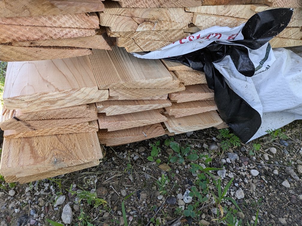 Western Red Cedar, Utility Thick Butt Bevel, Kiln Dried, 1 x 6, 608 Linear Feet, 8' Lengths