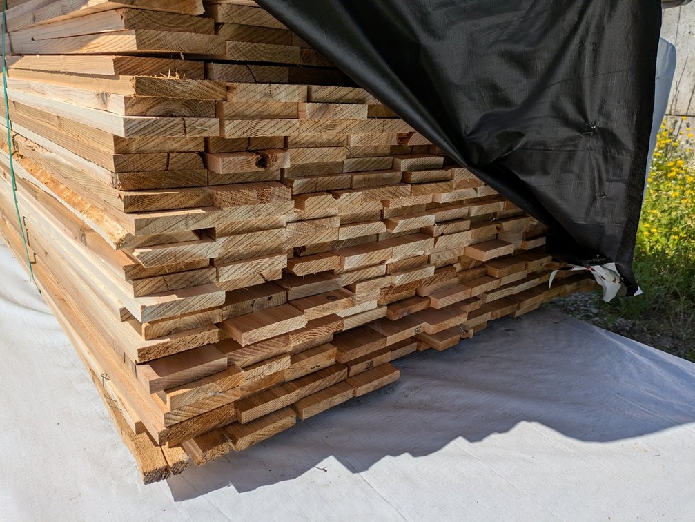 Western Red Cedar, Utility S1S2E, Kiln Dried, 1 x 4, 3400 Linear Feet, 8' to 12' Lengths