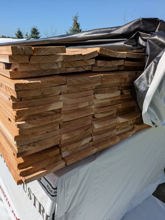Western Red Cedar, Utility S1S2E, 1 x 6, 1574 Linear Feet, 8' to 12' Lengths
