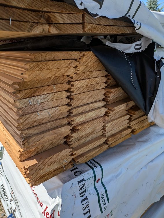Western Red Cedar, Utility V-Joint, Kiln Dried, 1 x 6, 864 Linear Feet, 6' Lengths