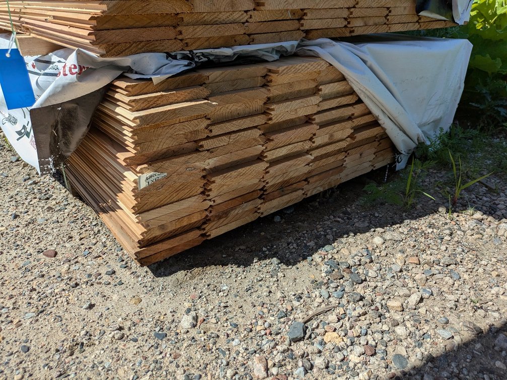 Western Red Cedar, Utility V-Joint, Kiln Dried, 1 x 6, 864 Linear Feet, 6' Lengths