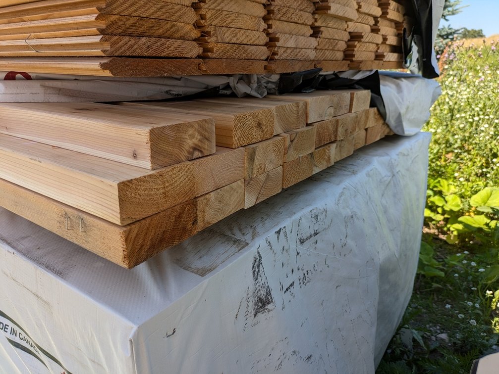 Western Red Cedar, Utility S4S, Kiln Dried, 2 x 4, 222 Linear Feet, 6' Lengths