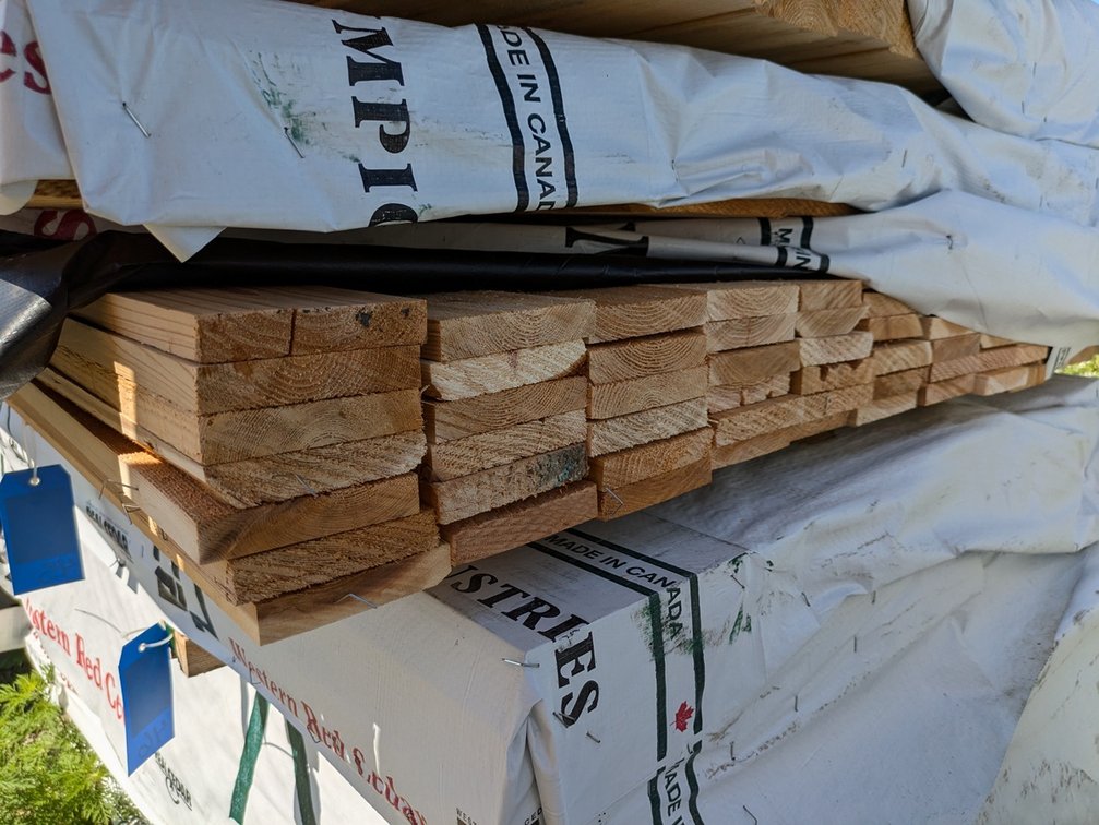 Western Red Cedar, Utility S1S2E, 1 x 6, 126 Linear Feet, 6' Lengths