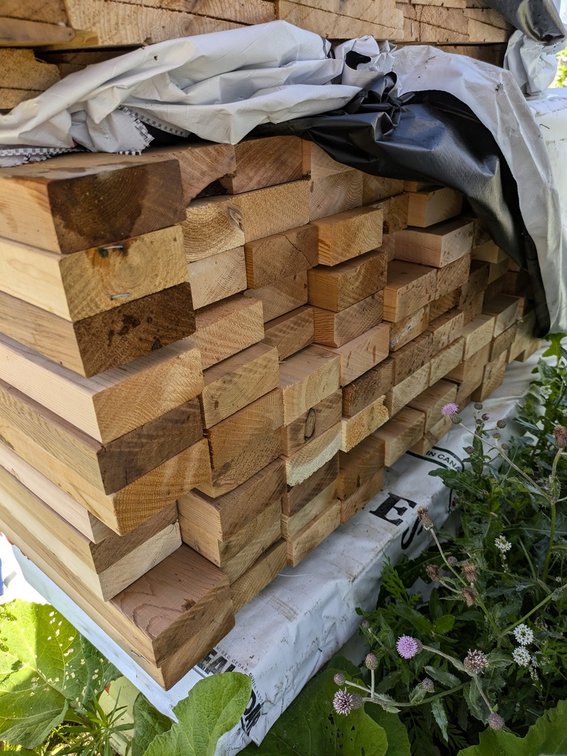Western Red Cedar, Utility S4S, Kiln Dried, 2 x 4, 858 Linear Feet, 6' Lengths