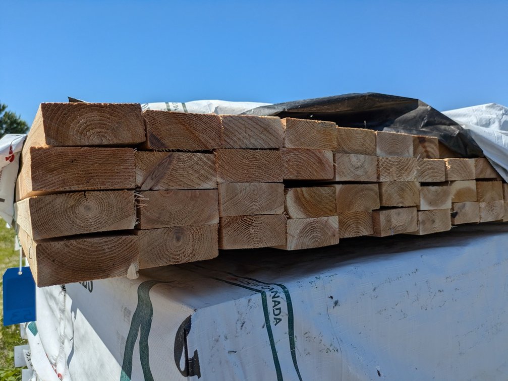 Western Red Cedar, Utility S4S, 2 x 4, 840 Linear Feet, 6' Lengths