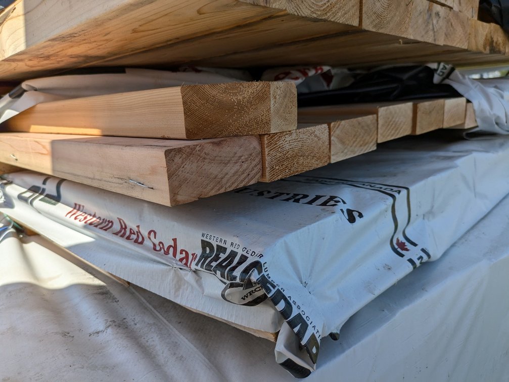 Western Red Cedar, Utility S4S, Kiln Dried, 2 x 4, 84 Linear Feet, 6' Lengths