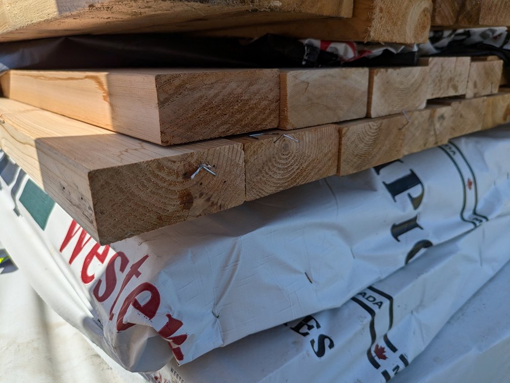 Western Red Cedar, Utility S4S, Kiln Dried, 2 x 4, 150 Linear Feet, 6' Lengths