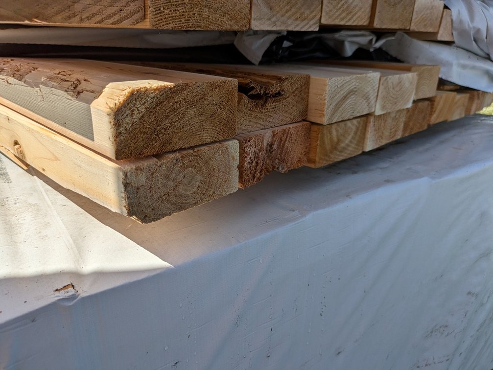 Western Red Cedar, Utility S4S, Kiln Dried, 2 x 4, 138 Linear Feet, 6' Lengths